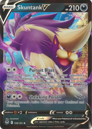 Sword & Shield: Silver Tempest : 108/195 - Skuntank V - Ultra Rare