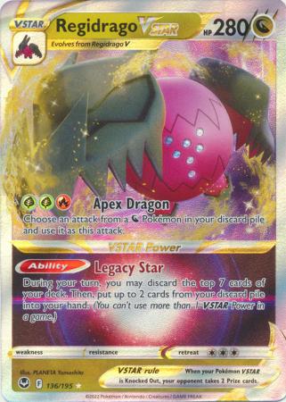 Sword & Shield: Silver Tempest Singles: 136/195 - Regidrago VSTAR - Ultra Rare