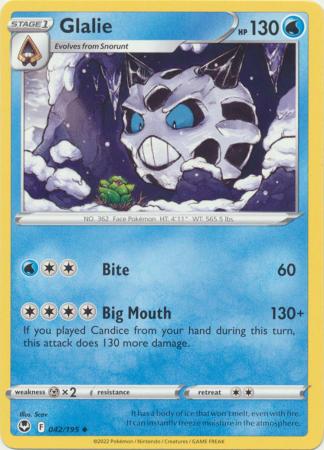 Sword & Shield: Silver Tempest : 042/195 - Glalie - Uncommon