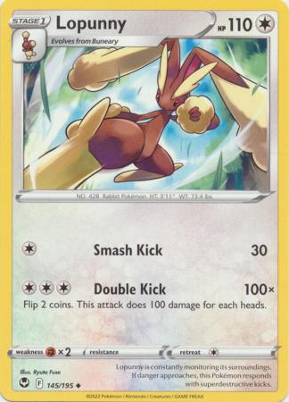 Sword & Shield: Silver Tempest : 145/195 - Lopunny - Uncommon