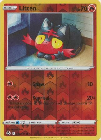 Sword & Shield: Silver Tempest : 030/195 - Litten - Common Reverse Holo