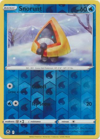 Sword & Shield: Silver Tempest Singles: 041/195 - Snorunt - Common Reverse Holo