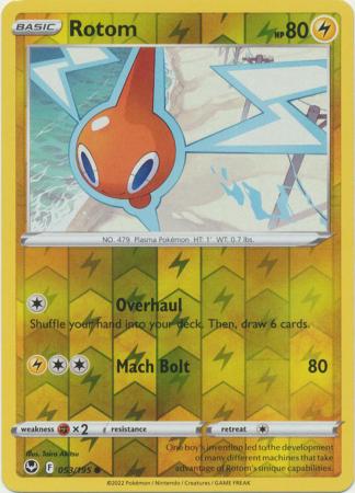 Sword & Shield: Silver Tempest : 053/195 - Rotom - Common Reverse Holo