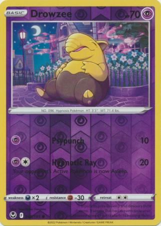 Sword & Shield: Silver Tempest Singles: 060/195 - Drowzee - Common Reverse Holo
