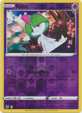 Sword & Shield: Silver Tempest : 067/195 - Ralts - Common Reverse Holo