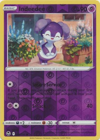 Sword & Shield: Silver Tempest : 086/195 - Indeedee - Common Reverse Holo