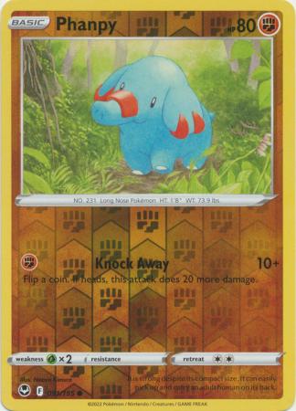 Sword & Shield: Silver Tempest : 091/195 - Phanpy - Common Reverse Holo