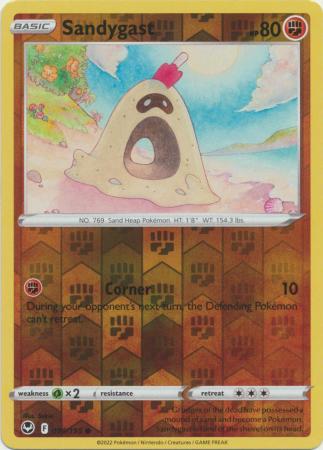 Sword & Shield: Silver Tempest Singles: 099/195 - Sandygast - Common Reverse Holo