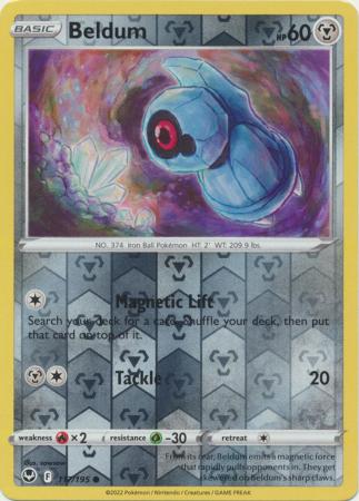 Sword & Shield: Silver Tempest : 117/195 - Beldum - Common Reverse Holo