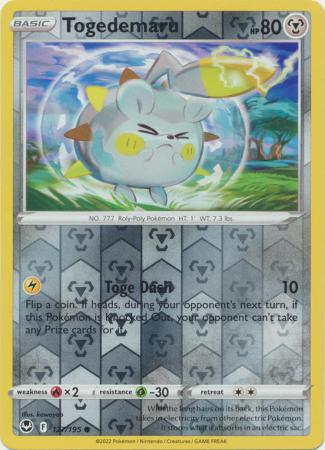 Sword & Shield: Silver Tempest : 127/195 - Togedemaru - Common Reverse Holo