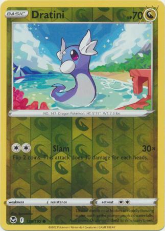 Sword & Shield: Silver Tempest : 129/195 - Dratini - Common Reverse Holo