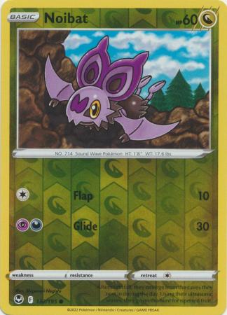 Sword & Shield: Silver Tempest : 132/195 - Noibat - Common Reverse Holo