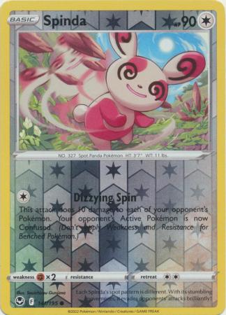 Sword & Shield: Silver Tempest : 141/195 - Spinda - Common Reverse Holo