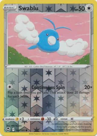 Sword & Shield: Silver Tempest : 142/195 - Swablu - Common Reverse Holo