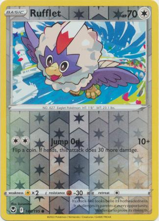 Sword & Shield: Silver Tempest : 148/195 - Rufflet - Common Reverse Holo