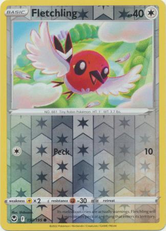 Sword & Shield: Silver Tempest : 150/195 - Fletchling - Common Reverse Holo