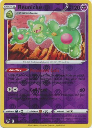 Sword & Shield: Silver Tempest : 078/195 - Reuniclus - Holo Rare Reverse Holo