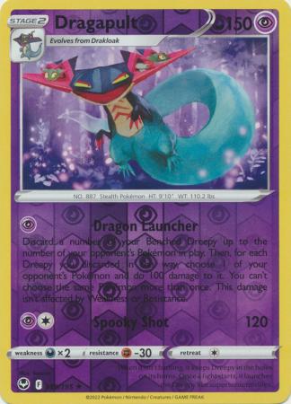 Sword & Shield: Silver Tempest : 089/195 - Dragapult - Holo Rare Reverse Holo