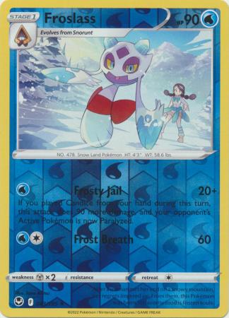Sword & Shield: Silver Tempest Singles: 043/195 - Froslass - Rare Reverse Holo