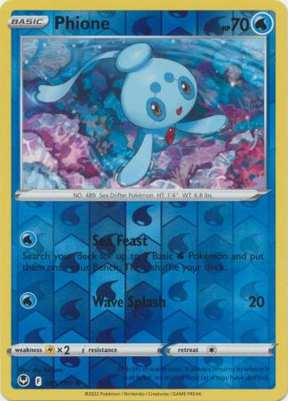 Sword & Shield: Silver Tempest : 045/195 - Phione - Rare Reverse Holo