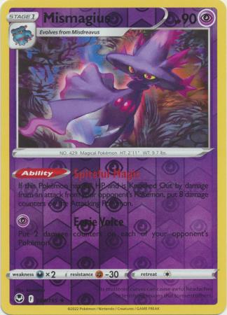 Sword & Shield: Silver Tempest : 064/195 - Mismagius - Rare Reverse Holo