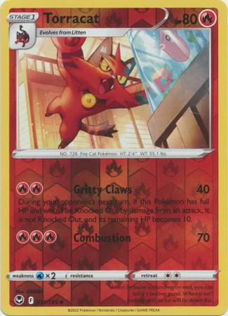 Sword & Shield: Silver Tempest : 031/195 - Torracat - Uncommon Reverse Holo
