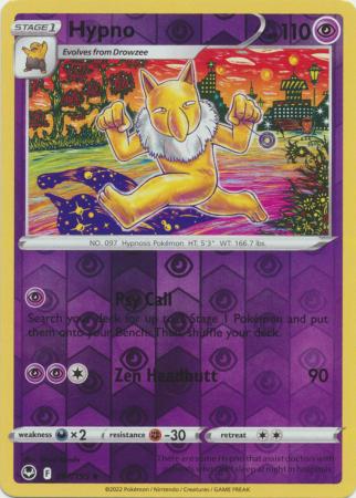 Sword & Shield: Silver Tempest : 061/195 - Hypno - Uncommon Reverse Holo