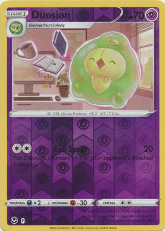 Sword & Shield: Silver Tempest : 077/195 - Duosion - Uncommon Reverse Holo
