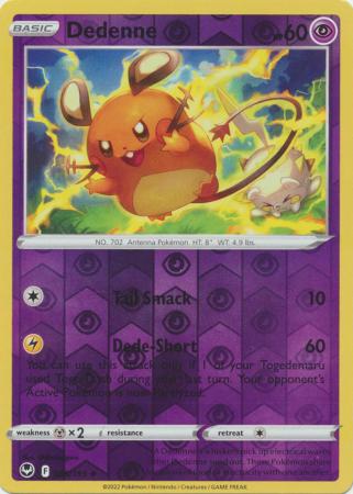 Sword & Shield: Silver Tempest : 085/195 - Dedenne - Uncommon Reverse Holo