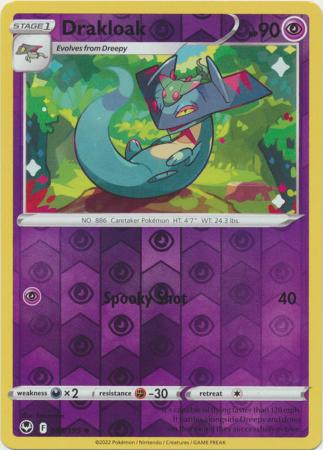 Sword & Shield: Silver Tempest : 088/195 - Drakloak - Uncommon Reverse Holo