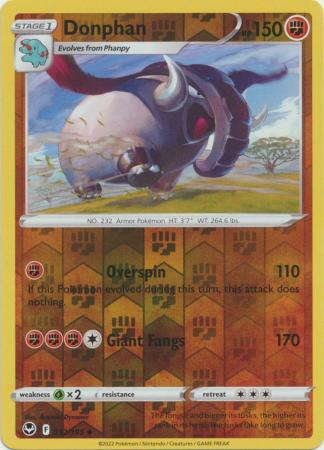 Sword & Shield: Silver Tempest : 092/195 - Donphan - Uncommon Reverse Holo