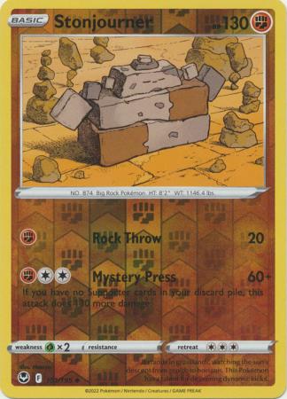 Sword & Shield: Silver Tempest : 101/195 - Stonjourner - Uncommon Reverse Holo