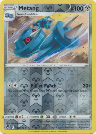 Sword & Shield: Silver Tempest : 118/195 - Metang - Uncommon Reverse Holo