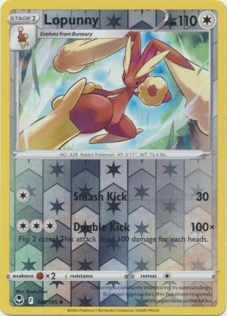 Sword & Shield: Silver Tempest : 145/195 - Lopunny - Uncommon Reverse Holo