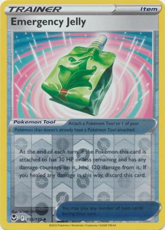 Sword & Shield: Silver Tempest Singles: 155/195 - Emergency Jelly - Uncommon Reverse Holo