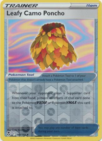 Sword & Shield: Silver Tempest : 160/195 - Leafy Camo Poncho - Uncommon Reverse Holo