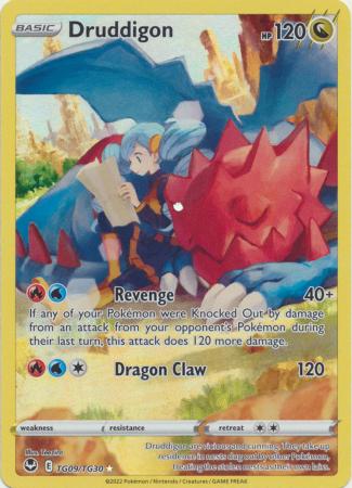 Sword & Shield: Silver Tempest Singles: TG09/TG30 - Druddigon - Holo Rare