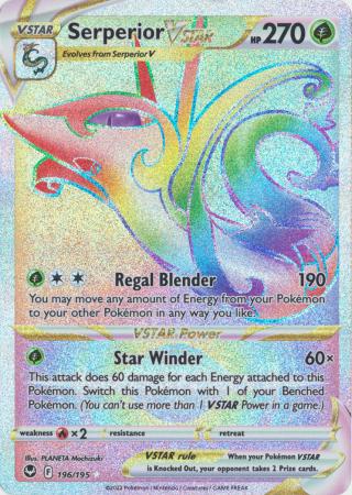 Sword & Shield: Silver Tempest : 196/195 - Serperior VSTAR - Hyper Rare