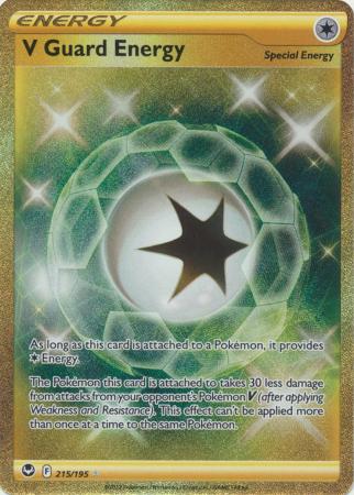 Sword & Shield: Silver Tempest : 215/195 - V Guard Energy - Secret Rare