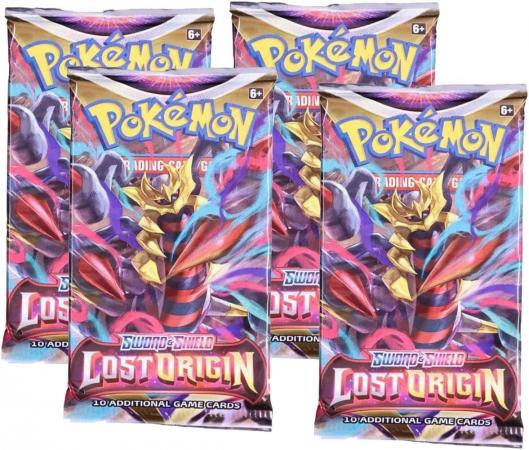 Sword & Shield : Lost Origin : 4 Pack Booster Lot (Pokemon)