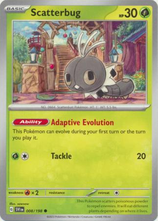 Scarlet & Violet (Base Set) : 008/198 - Scatterbug - Common