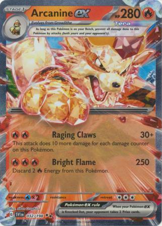 Scarlet & Violet (Base Set) : 032/198 - Arcanine ex - Ultra Rare