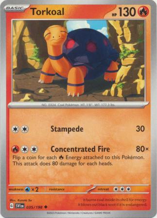 Scarlet & Violet (Base Set) : 035/198 - Torkoal - Uncommon