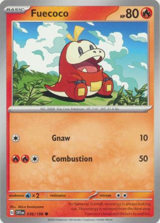 Scarlet & Violet (Base Set) : 036/198 - Fuecoco - Common