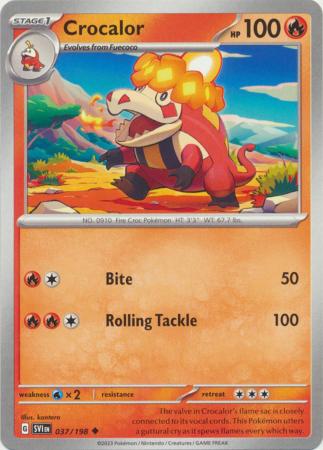 Scarlet & Violet (Base Set) : 037/198 - Crocalor - Uncommon
