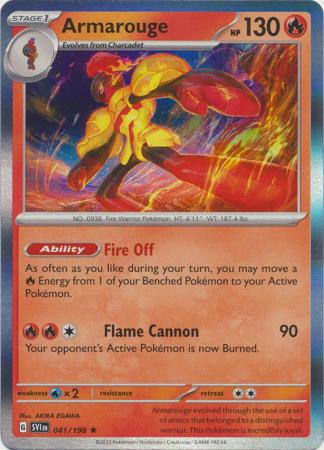 Scarlet & Violet (Base Set) : 041/198 - Armarouge - Holo Rare