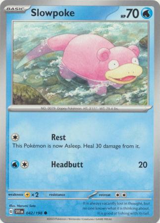 Scarlet & Violet (Base Set) : 042/198 - Slowpoke - Common