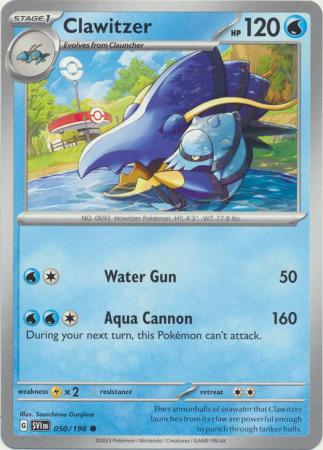 Scarlet & Violet (Base Set) : 050/198 - Clawitzer - Common