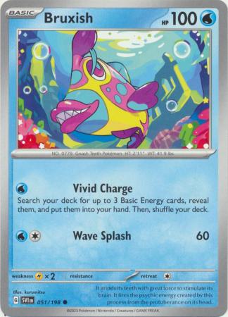 Scarlet & Violet (Base Set) : 051/198 - CBruxish - ommon