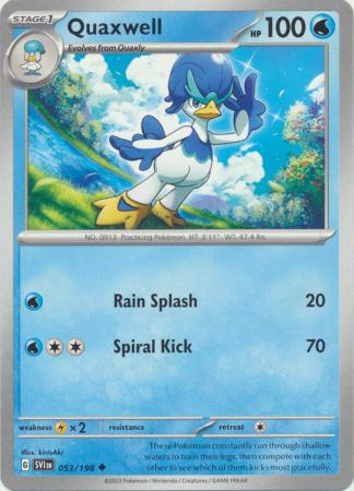 Scarlet & Violet (Base Set) : 053/198 - Quaxwell - Uncommon
